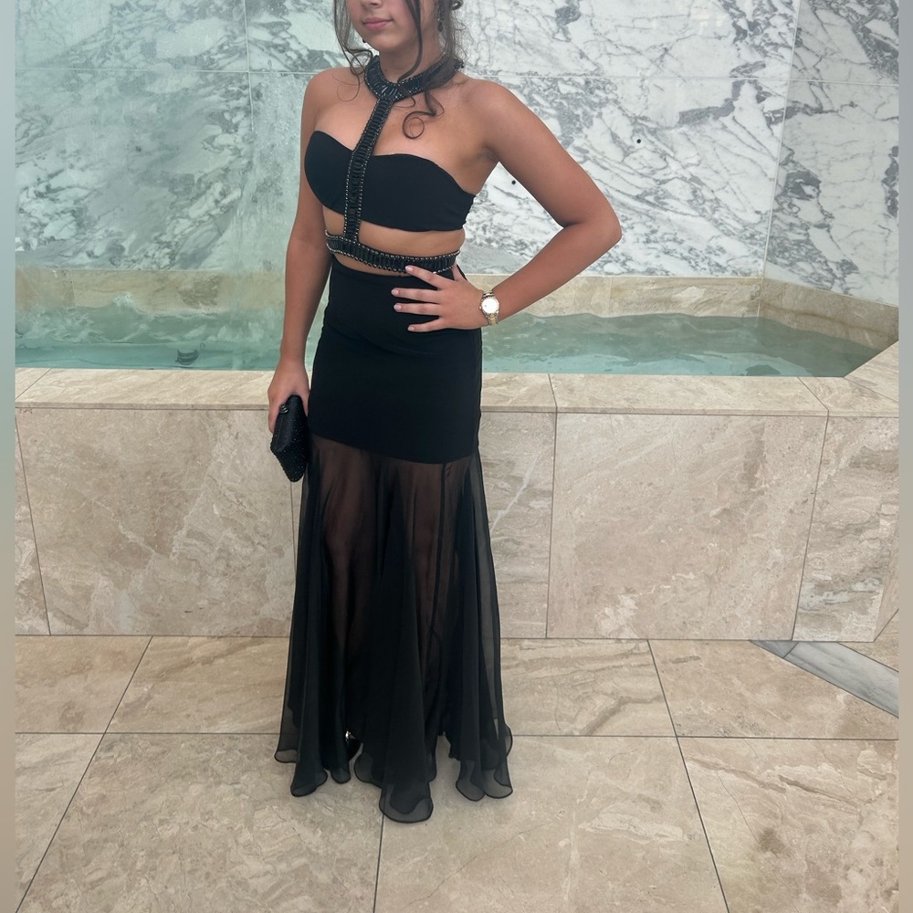 Black Sherri Hill Evening Dress